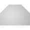 Ekena Millwork Octagonal Top Surface Mount PVC Gable Vent w/ 3-1/2"W x 1"P Standard Frame, 40"W x 28"H GVPOT40X2801SN - alternate 3